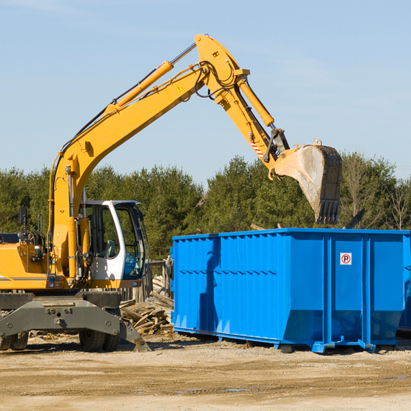 can i choose the location where the residential dumpster will be placed in Seneca County